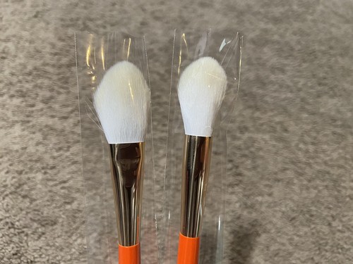 Units Orange Series Face Makeup Brushes Set of 6 NEW Foundation Bronze Highlight - Picture 6 of 8