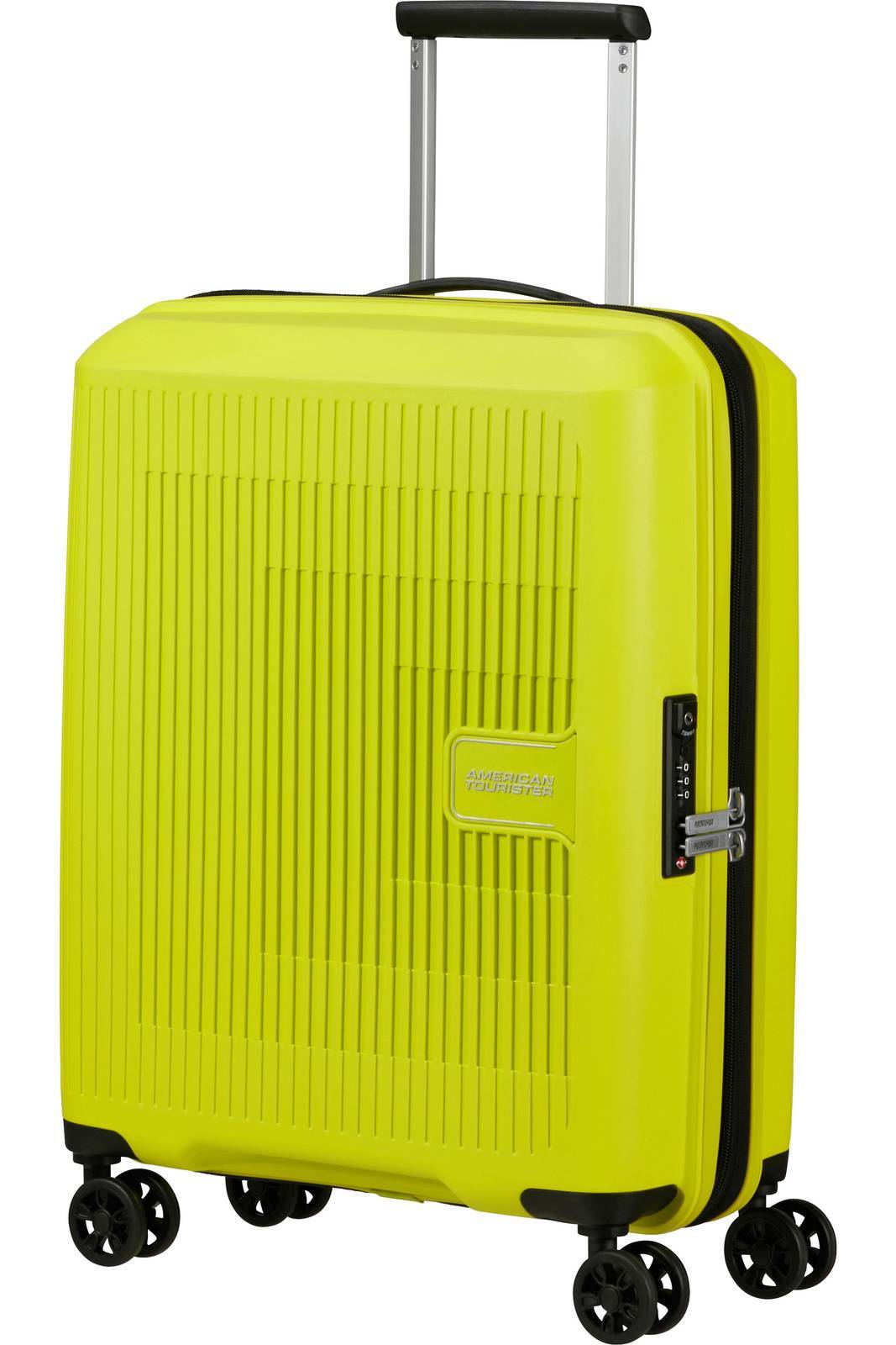 American Tourister Aerostep - Spinner 55 Exp Giallo - Valigie Trolley Piccolo