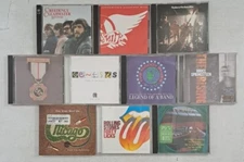 Lot Of 10 1970s Rock CDs-ELO-Genesis-Creedence-Aerosmith...675C