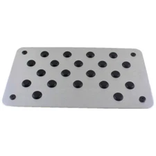 Car Floor Mats Pedal Pad Foot Heel Scuff Plate Non-slip Protector Carpet Patch