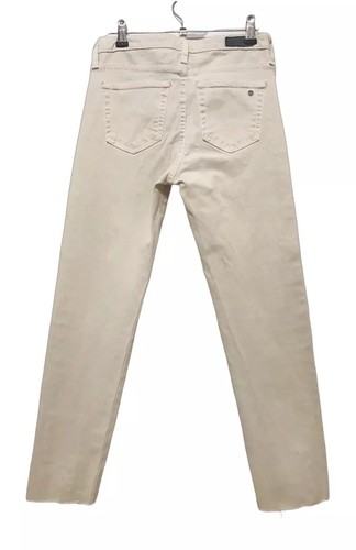 ALEXA CHUNG X ADRIANO GOLDSHMIED Jeans Size 25 /6 AU Cream Highwaist Denim - Picture 6 of 11