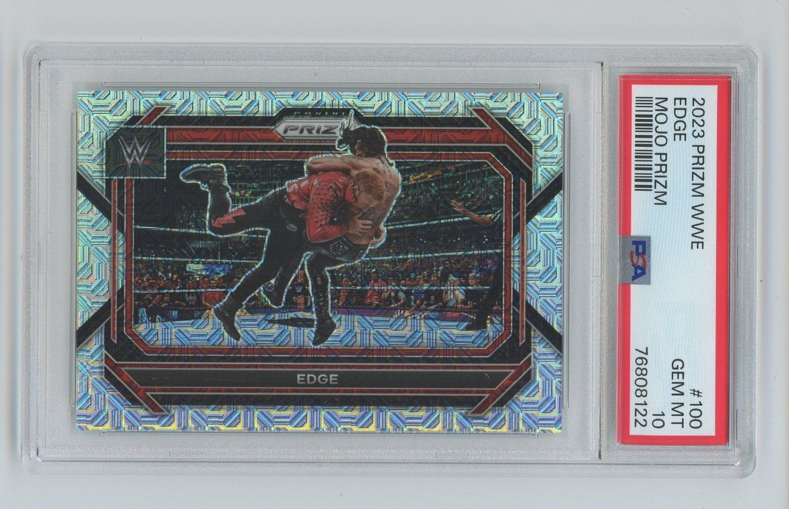 Edge 2023 Panini Prizm WWE #100 Mojo Prizm 21/25 RAW PSA 10 GEM Mint