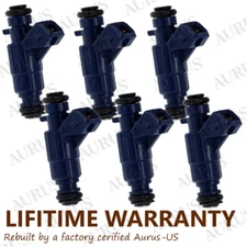 6 OEM BOSCH Fuel Injectors for 2001 2002 2003 Mercedes-Benz ML320 3.2 0280156014