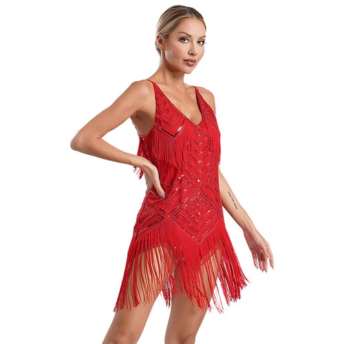 Womens Dancewear Ladies Dress Ballroom Costume Performance Latin Prom Rumba - Picture 49 of 56