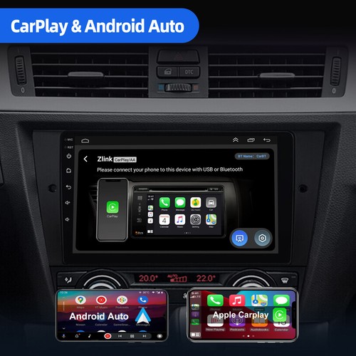 9" Apple CarPlay For BMW 3 Series E90 E91 E92 E93 Android 14 Car Stereo GPS 64GB - Picture 4 of 12