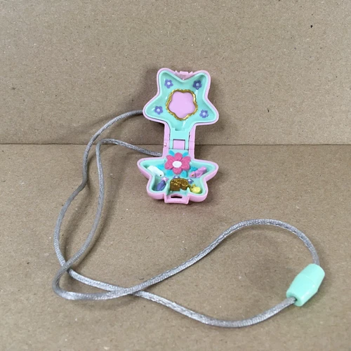 Vtg 1992 Polly Pocket Fairy Garden Locket Necklace Star  ( NO Doll )