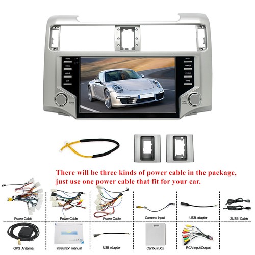 9'' Carplay Android 13 Stereo Radio GPS Navigation For Toyota 4Runner 2010-2023 - Picture 8 of 22