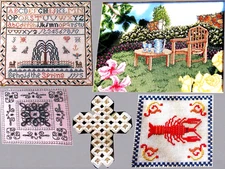 Willow Sampler LAGarden WroughtIron Hardanger Cross Shrimp CROSS STITCH PATTERNS
