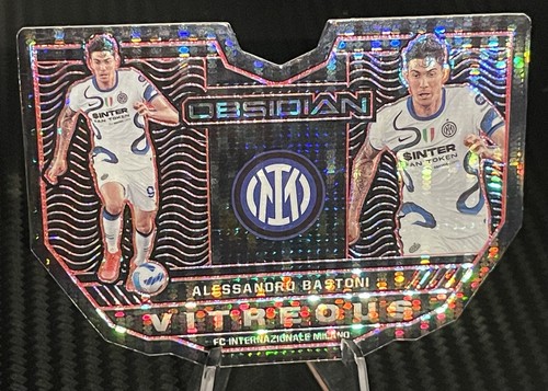 2021-22 Panini Obsidian Vitreous Red Pulsar - Alessandro Bastoni /26 - Picture 4 of 4