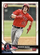 2018 Bowman Draft #BD-36 Brandon Marsh Card Los Angeles Angels