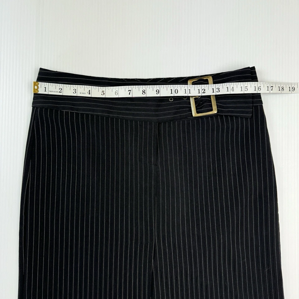 Falda My Michelle negra a rayas talla 7/8 cinturón Foto 4 de 4