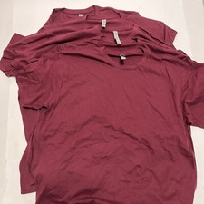 Next Level Apparel 3600 Unisex Short Sleeve Crew Neck Tee Burgundy XL 5-Pack