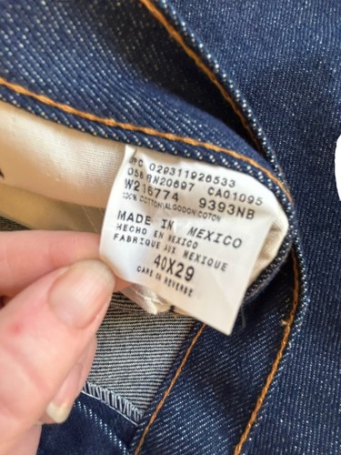 Dickies Men's Work Jeans Regular Cut 40x29 Dress Jeans Dark Medium Wash NEW VTG - Picture 6 of 9