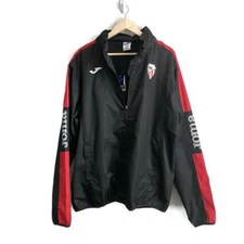 GBK Kokkola Windbreaker Joma Mens 2XL XXL Hooded Black Red 1/4 Zip Mesh Lined