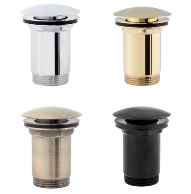 Click Clack Ablaufventil für Waschtisch Waschbecken Druckfunktion Push Up Pop Up