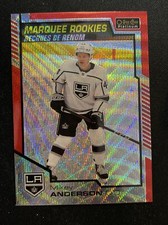 20-21 UD O-Pee-Chee Platinum Hockey Marquee Rookie Red Surge 179 Mikey Anderson