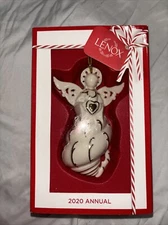Lenox 2020 Annual Porcelain Seashell Angel Christmas Ornament NEW In Box