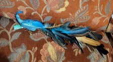 New Kurt Adler Long Tail Peacock Ornament  18"  NWT