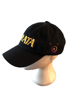 STRATA 3D Embroidered  lettering on On Black Baseball Cap hat