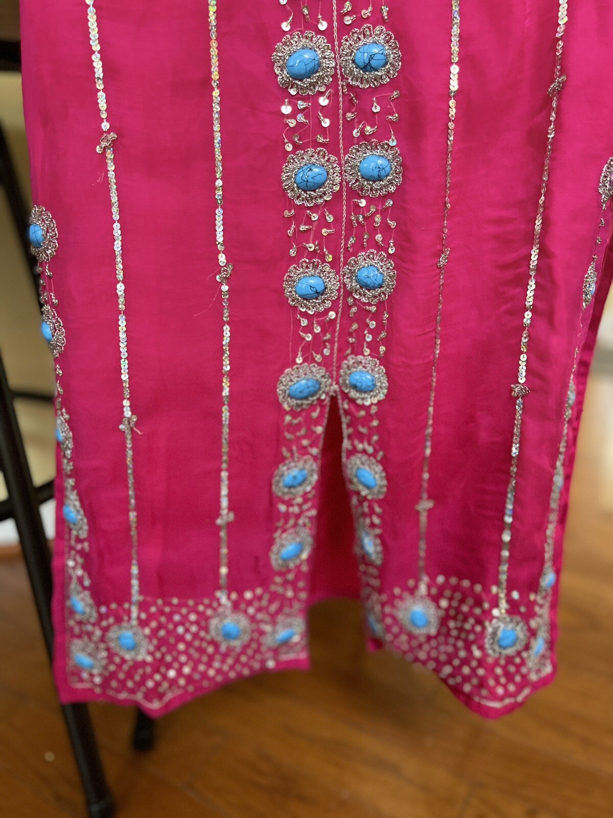 indian/pakistani designer embroidered dress - image 7