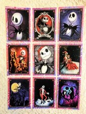 Set of 9 Cards~Nightmare Before Christmas~Greeting Card Toppers & Crafts ~#156N