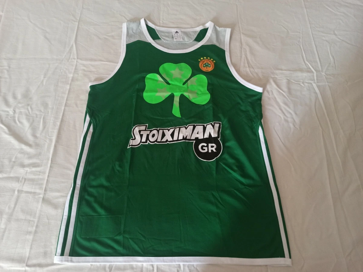 Adidas Panathinaikos BC Training Reversible Basketball Jersey size L 2 BNWT