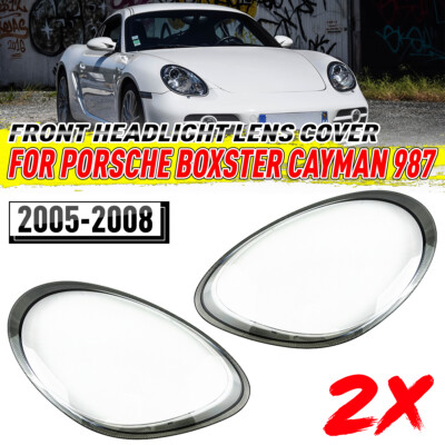 Paar Scheinwerferglas Streuscheibe L+R Für Porsche Boxster Cayman 987 2005-2008