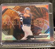Roderick Arias 2024 Prizm Fireworks Silver Prizm - Yankees