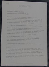 David Bowie Press Release Vintage Capitol EMI Liberty press release c. 1983