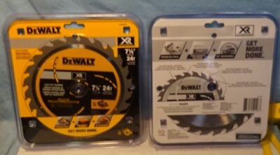 ** PAIR (2) - UNUSED in Original Packaging - DeWALT - 7 1/4 CARBIDE BLADES *