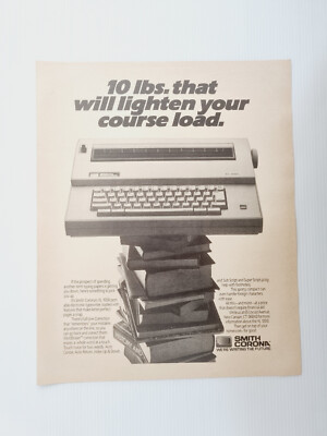 SMITH CORONA Werbung Vintage Magazin Anzeige Original 80er