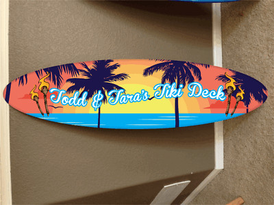 5' wall hanging surf board surfboard decor hawaiian surfing corona ...