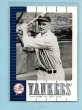 EARLE COMBS  - 2000 Upper Deck Yankee Legends - #19 - Comb. Shipping - #2