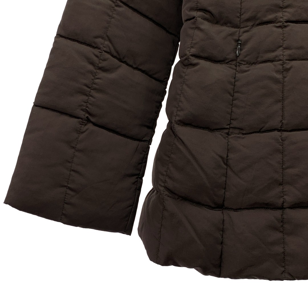 Moncler Brown Tag Double Zip Short Down Coat 0 Dark Womens Used KLDR-0 thumbnail 3
