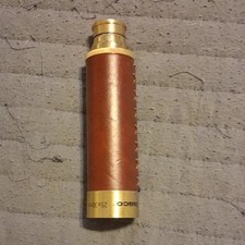 Tasco 1AGST 25x Magnification 30mm Brass Refractor Spyglass Leather Telescope