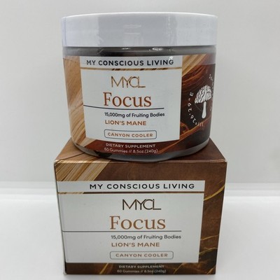 MYCL Focus Lion s Mane Gummies Canyon Cooler 60 Gummies 240g Exp 02/2027
