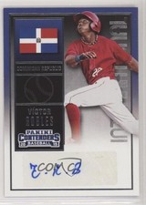 2015 Panini Contenders International Ticket Blue Foil Victor Robles #30 Auto 1j2