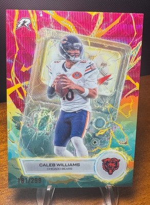 2025 Topps Resurgence - Caleb Williams #VT-15 Voltaic Magenta Surge /299