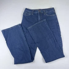 NYDJ Women’s Size 8 Denim Slimming Stretch Bootcut Mid-Rise Lift Tuck Blue Jeans