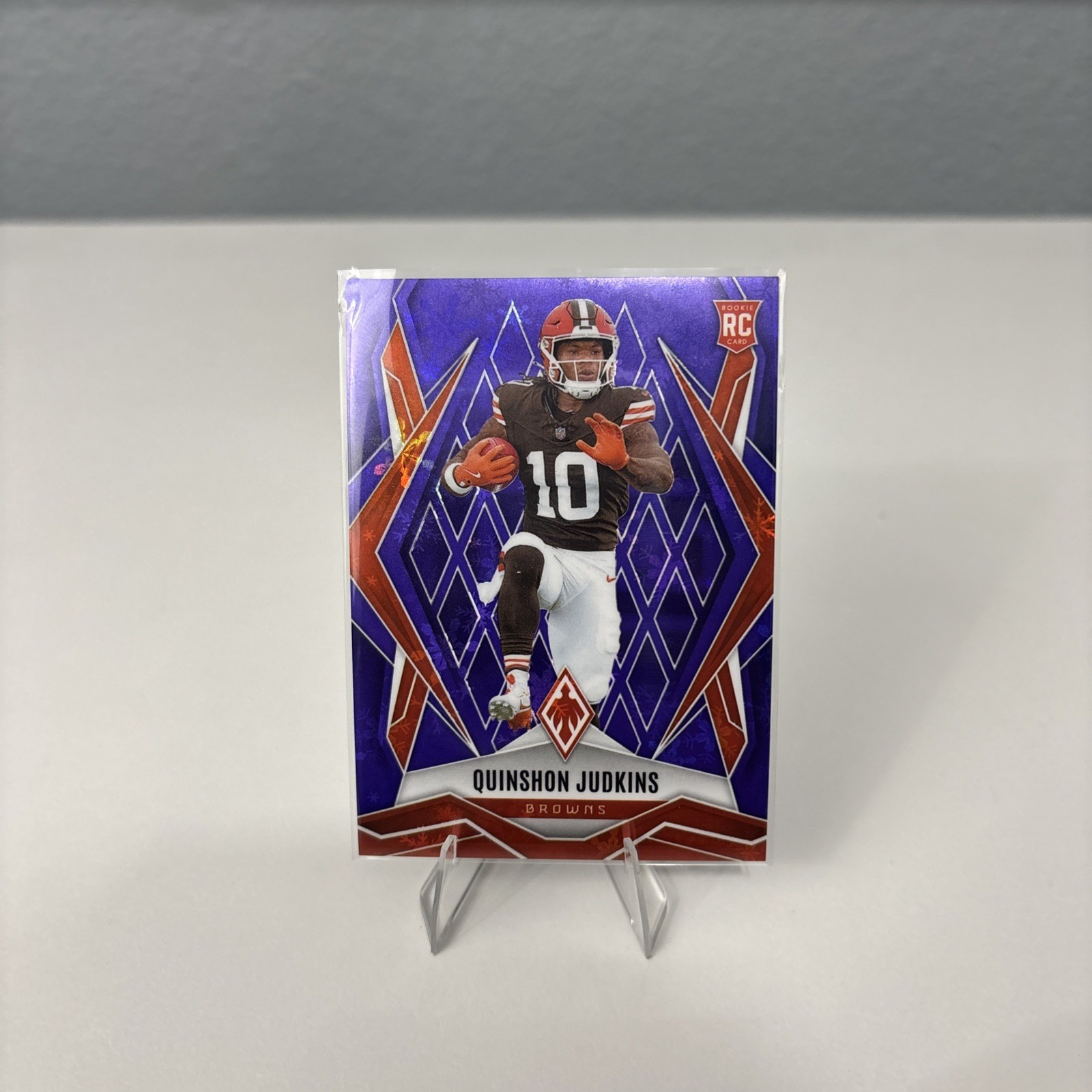 2025 Panini Phoenix Purple Hyper #191 Quinshon Judkins RC /249