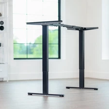 VIVO Black Electric Dual Motor Standing Desk Frame, Height Adjustable Legs