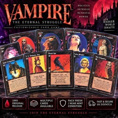 Vampire The Eternal Struggle VTES CCG 1995 Multi Listing Wizards of the Coast