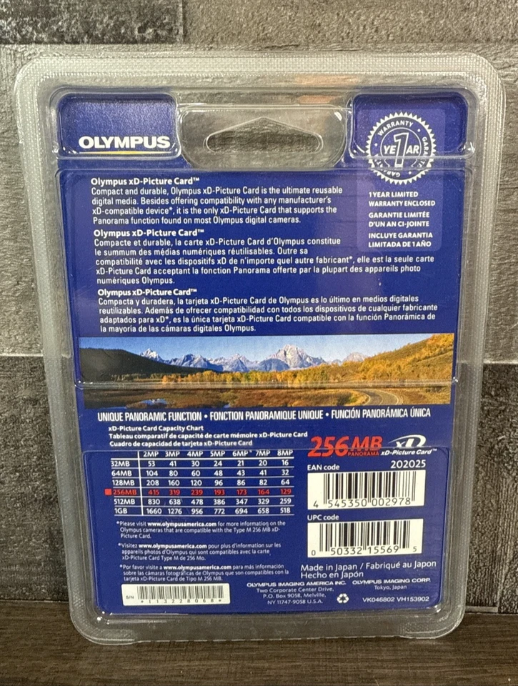 Olympus / 256 MB / xD-Picture Card / 202025 / New & Sealed - Image 2 of 2