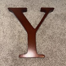 Pottery Barn Espresso Capital Letter Y