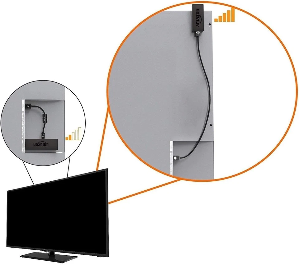Extensor HDMI FireCable (amplificador de señal Wi-Fi) para medios de transmisión negro Foto 3 de 4