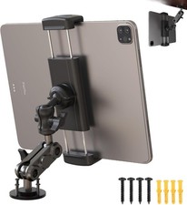 Tablet Holder for Car Aluminum Heavy Duty Drill Base 360  Rotating Mount for ...