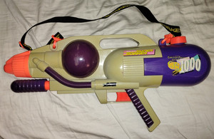 Larami Super Soaker CPS 1000 Constant Pressure Water Gun 1997 tested & works