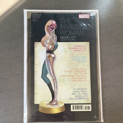 Marvel Invisible Woman cover variant Fantastic Four Road Trip 01 never read