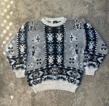 80s vintage multi-coloured wool sweater