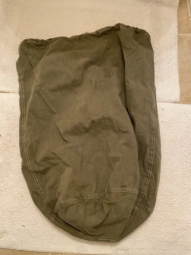 WWII US Military Drawstring Laundry Bag Cotton WW2